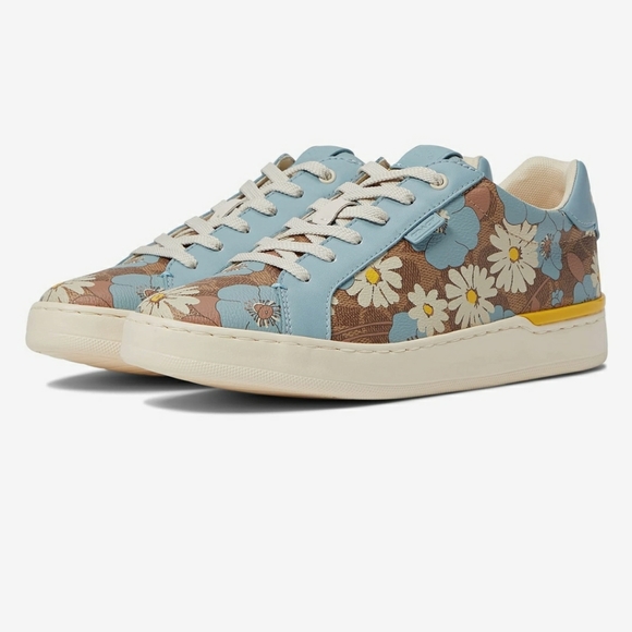 COACH Lowline Coated Canvas Sneakers - Picture 1 of 12